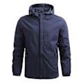 Miniatyrbild 1 av 5: Vår Höst Herr Streetwear Oversize Lös Cardigan Jacka För Löpning Promenader Camping Dark Blue 4XL