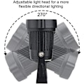 Pikkukuva 5 / 5: 4 COB LED säädettävän kohdevalon sarja 5W 220V piikillä (kylmä valkoinen)