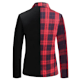 Miniatyrbillede 2 af 4: Mænds Smokingjakke, Slank Pasform Stilfuld Blazer Casual Blazer Red M