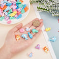 Miniatyrbilde 3 av 5: 100 stk. 10 stiler Hav Resin Dyr Cabochons Skjell Sjøhest Hummer Delfin Cabochon Resin Flatback Perler Sommer Hawaii Charms for Utsmykninger Fl