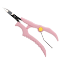 Miniatyrbillede 1 af 5: Øjenbrynssaks Professionelt Øjenbryns Trimmer Værktøj Rustfrit Stål Øjenbrynstrimmer Pink