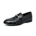 Miniatyrbillede 1 af 5: Herre Klassiske Moderne Formelle Oxfords Snøresko Lædersko Casual Sko a7755 Black EU 40