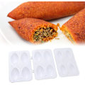 Miniatyrbild 4 av 5: 2 stycken Kibbeh Maker 4 rutnät plast köttbollar formar processor manuell hackstekning kibbeh rullar form för friterad