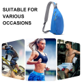 Miniatyrbild 4 av 5: Multifunktionell Vattentät Messenger Bag Fritidsaxelväska Sport Bröstväska blue