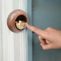Miniatyrbilde 2 av 5: Butikkbjelle for døråpning, magnetisk sugeklokke i tre, rund eggformet dørinngang, trådløs dørklokke for hjemmepåminnelse