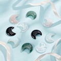 Miniatyrbillede 2 af 5: 10 stk. Månesten Cabochons 5 Stilarter til DIY Håndværk Smykker