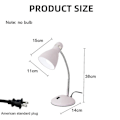 Miniatyrbillede 2 af 5: Bordlampe Skrivebordslampe Med Fleksibel Justerbar Studielampe Med Tænd/Sluk-knap