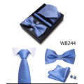 Miniatyrbillede 2 af 2: Herre Slips Butterfly Slips Gaveæske 6 Dele Sæt Slips Strop Business Formel Bryllupsslips WB244