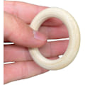 Miniatyrbillede 4 af 4: 40 stk. Naturlige Træringe, 5 cm Ubehandlede Træcirkler, Glatte Træringe til Håndværk, Macramé-projekter, Macramé-ophæng og Julekranspynt