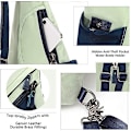 Miniatyrbild 4 av 5: Canvas Sling Bag Liten Crossbody Ryggsäck Axel Väska Casual Dagryggsäck För Män Kvinnor A3