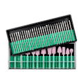 Miniatyrbild 6 av 6: Nagelborr set - 42 st kvartssten & kolstål multifunktionell nagelfil set för nagelslipning & polering