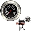 Miniatyrbillede 2 af 5: Barbecue-termometer i rustfrit stål, BBQ grill-termometer med probe