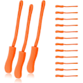 Miniatyrbild 1 av 5: 12-pack dragkedjor förlängare ersättning dragkedja dragkedja i nylon för utomhustält, canvasryggsäck, kudde, sadelväskor, bagage - orange
