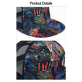 Miniatyrbillede 4 af 5: Sommer Skygge Hat Grafisk Print Hip Hop Hat Mesh Hat Åndbar Mesh Hat blue