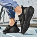 Miniatyrbillede 5 af 5: Herre Sport Løbesko Åndbare Letvægts Sneakers 1Ga23 Black EU 36