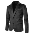 Miniatyrbilde 2 av 5: Herre Casual Blazerjakker, To-knapps Slim Fit Sportsjakke Black M