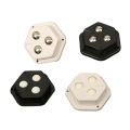 Miniatyrbillede 1 af 4: Hvide 4x Paste Hjul Universal Hjul Roterende Hjul Drejelige Hjul Til Møbler