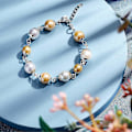 Miniatyrbilde 3 av 5: Ca. 120 stk. 8-bladet blomst perlehetter gyldne avstandsstykker endestykker hule perler endestykker rustfritt stål perlehette avstandsstykker for armbånd halskjede smykker Maki