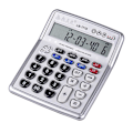 Miniatyrbillede 1 af 5: Lommeregner 12 Cifre LCD Display Elektronisk Lommeregner Tæller Store Knapper Tid Dato Visning