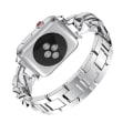 Miniatyrbild 3 av 5: Bling-rem för Apple Watch 38 mm 40 mm 41 mm män kvinnor strasslegering länkband iwatch serie 7/6/5/4/3/2/1/se metallarmband rem (s