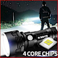 Miniatyrbild 3 av 5: Fackla, 30000-100000 lumen hög effekt LED ultra ljusstark vattentät, mest kraftfulla Xlm-p70 50w 3-läge (enkel batteri, 50w-p70) [energiklass A+++]