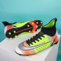 Miniatyrbillede 3 af 5: Herre Fodboldsko Spikes Fodboldsko Til Unge Ankelstøvler Atletisk Sneaker 209-1 Green EU 39