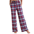 Miniatyrbillede 1 af 4: Dame Pyjamasbukser Stræk Lounge Bukser Ternede Pyjamasunderdele Red1 3XL