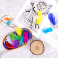 Miniatyrbillede 5 af 5: 300 stk. 8-12 cm Farverige Fjer til DIY Håndværk Bryllup Hjemmefest Dekorationer