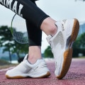 Miniatyrbilde 4 av 5: Lett Sneakers For Menn Og Kvinner - Mote-sko For Innendørsbane, Egnet For Badminton 3Dx86 WhiteGray EU 40