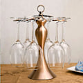 Miniatyrbillede 3 af 5: Klassisk Elegant Bordplade Vinglas, Stativ 6 Vinglas Holder Opbevaring Fritstående Stilkglas Stativ Display Holder, Hængende Kop Organizer