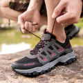 Miniatyrbilde 5 av 5: Herre Tursko Lav Ankel Sneakers For Utendørs Stier Trekking Gåing 3Ds1981 Black EU 40