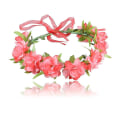 Miniatyrbilde 5 av 5: Hodebånd med stoffblomst, mote hårstyling hårpynt for kvinner bryllup Watermelon Red