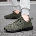 Miniatyrbillede 5 af 5: Løbesko til mænd Letvægt Åndbare Vandresko Atletiske Mode Sneakers 3Dsf022 Green EU 41