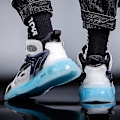 Miniatyrbilde 4 av 5: Herre Sport Løpesko Høy Topp Fritidssko Fra0196 BlackBlue EU 40