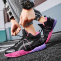 Miniatyrbillede 4 af 5: Herre Basketballsko Høj Overdel Åndbare Sportssko Skridsikre Mode Sneakers 3F8899 Black EU 42