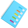 Miniatyrbild 1 av 5: A5 Spiral Notebook 2 Tums Dagbok Anteckningsblock Separator Linjerad Spiral Notebook För Kontor Skola ( A5 Blå )