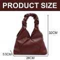 Pikkukuva 2 / 5: Uusi ranskalainen niche-design laskostettu pilvikassi rombinen naisten kannettava PU-olkalaukku brown