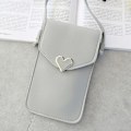 Miniatyrbillede 3 af 3: Dame Telefon Taske Berørbart Læder Pung Crossbody Mini Skuldertaske Wallet