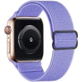 Miniatyrbillede 1 af 4: Strækbar Urrem Kompatibel med Apple Watch Rem 45mm 44mm 42mm Behagelig Justerbar Sportrem til Iwatch Serie 7 6 5 4 SE 3 2 1 Kvinder Mænd AA005 42mm 44mm 45mm