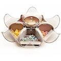 Miniatyrbild 1 av 5: Snacks förvaringslåda med lock blomma form snacks serveringsbricka frukt torr behållare
