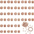 Pikkukuva 1 / 5: 4 Sarjaa 104 kpl 12 mm puisia aakkoshelmiä, 4,5 mm reikä korujen valmistukseen ja tee-se-itse-askarteluun