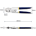 Miniatyrbild 2 av 5: Wire Rope Crimper för crimpning av fiskespön upp till 2,2 mm,   Wire Rope Crimping Tool