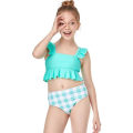 Miniatyrbild 1 av 5: Flickor Badkläder Liten Volang Sommar Strand Split Badkläder Bikini blue 104