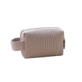 Miniatyrbild 1 av 5: Kosmetisk väska Resa Multifunktionell Toalettväska Pu Organizer Enkel Design Present till flickor Damer Side Handle Taro Purple