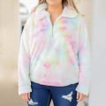 Miniatyrbillede 2 af 5: Party In Pink Pullover Flerfarvet Jakke Til Kvinder Vinter Moderigtig Jakke Udendørs 2xl-3xl