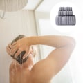 Miniatyrbilde 3 av 5: Badehåndklesett i bomull - tykke og absorberende 3-delt baderomshåndklesett, 1 badehåndkle, 2 vaskekluter Grey