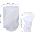 Miniatyrbillede 5 af 5: 3D Kvinde Mand Torso Lysform, Mandlig Kvindelig Menneskekrop Form Silikoneform Til Lysfremstilling Epoxy Resin Støbning Gips Statue Dekoration DIY Håndværk