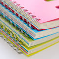 Miniatyrbild 4 av 5: A5 Spiral Notebook 2 Tums Dagbok Anteckningsblock Separator Linjerad Spiral Notebook För Kontor Skola ( A5 Blå )