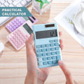 Miniatyrbillede 5 af 5: 3 Stykker Mini Lommeregner Lommeformat Lommeregner Elektrisk Digital Bordregner Med 8-cifret LCD-display
