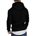 Miniatyrbild 2 av 5: Herrar Hoodies Pullover Sweatshirt Casual Jumpers Långärmad Toppar Solid Color Design L Wine Red
